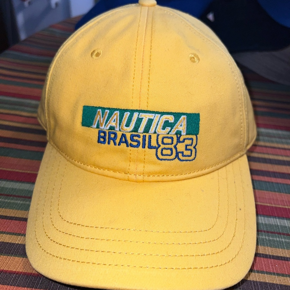 Nautica Brasil 83 Green and Yellow Cap
